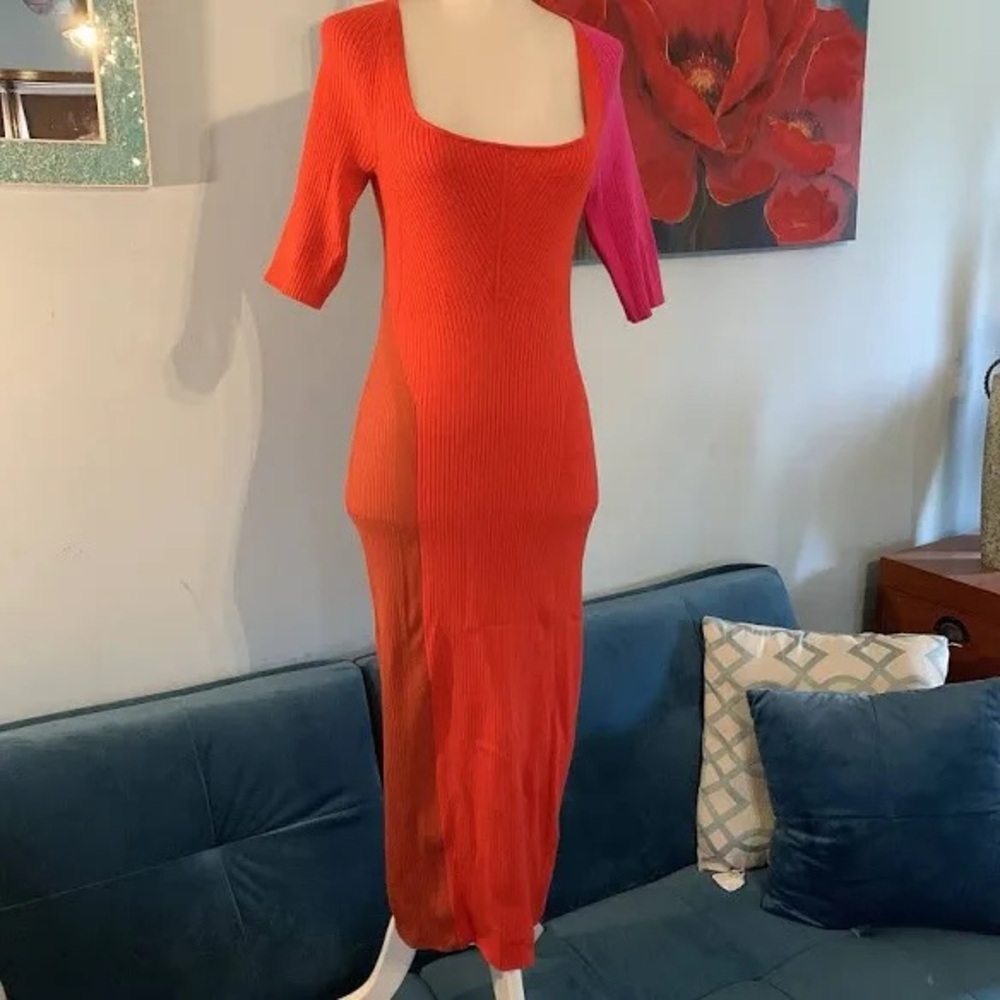 BR X HARBISON | SCOOP-NECK SWEATER DRESS
 - NWOT